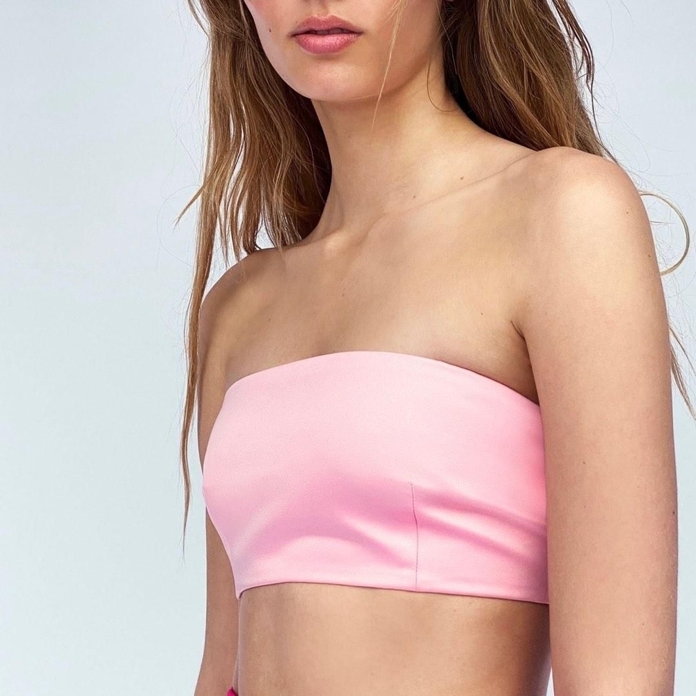 Zara Light Pink Satin Top
